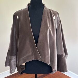 Vintage Silky Velvet Shawl/Wrap - See Video!